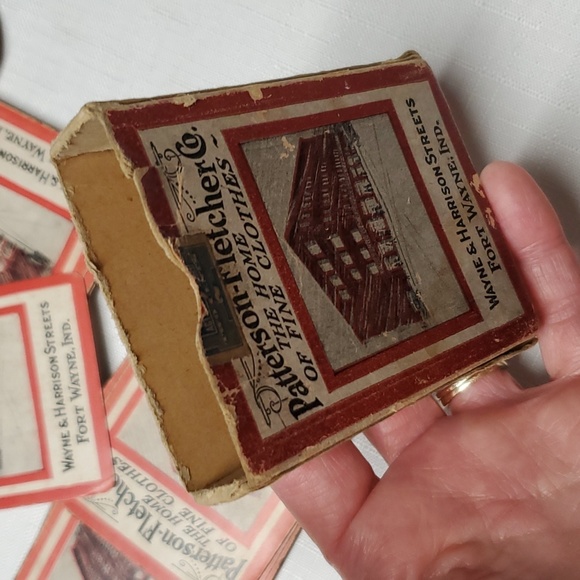 VTG Playing Cards & Box 52 + Joker Advertising Boy's Clothing & Barber Shop - Picture 10 of 11